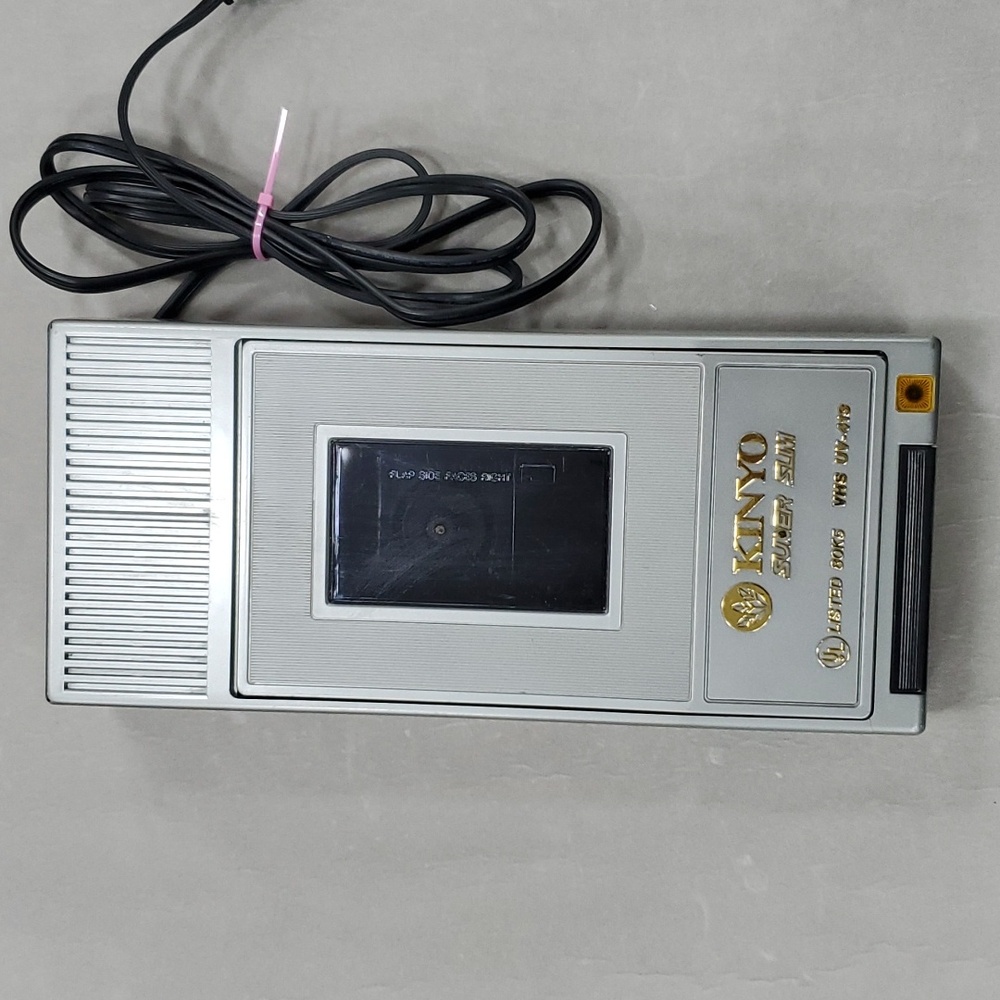 Kinyo Vintage Super Slim VHS Tape Rewinder Model UV-413 FOR PARTS